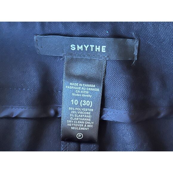 SMYTHE Blue Red Stripe Bootcut Flare Pants Trousers   Women's Size 10 - Picture 3 of 8